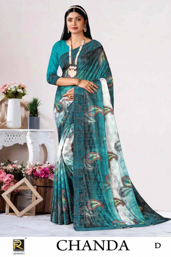 Ronisha Chanda Designer Lycra Saree Collection